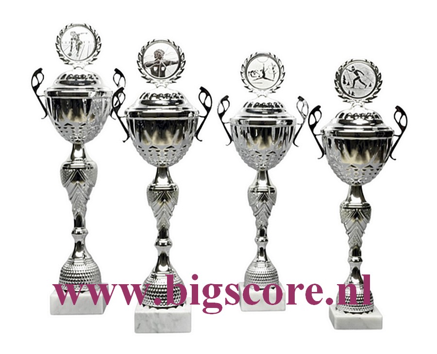 Z 623 Beker Zilver met oren 4 Delig